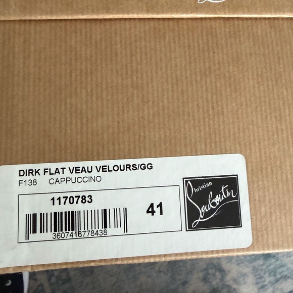 Christian Louboutin Beige Suede Loafers Men’s slip one - Picture 3 of 4